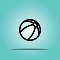 Basket ball design for playing vector