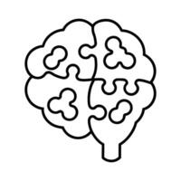 human brain with a brain vector