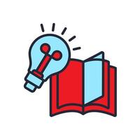 knowledge icons isolated on White Background. vector