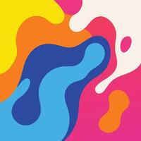 Creative abstract background with colorful fluid gradient shapes vector