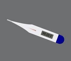 Digital Thermometer Reading vector