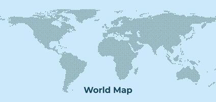 World Map Background with Diamond Pattern vector