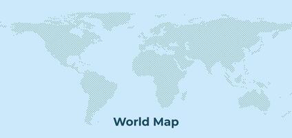 World Map Background with dash Texture vector