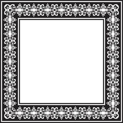 Retro Ornamental Border Frame for Classic and Elegant Pattern.