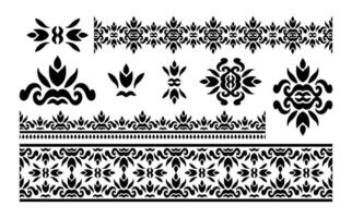 Classic Ethnic Border Collection and Motif. vector
