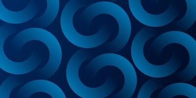 Dark blue circle shape abstract background.Shiny blue circle geometric shape with future technology concept. vector