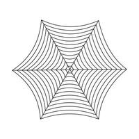 Spider Web Icon On White Background. vector