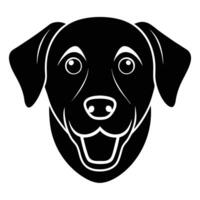 Labrador Retriever Sad Dog Face Icon with Sad Expression vector