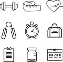 Illustration icon set on a white background vector