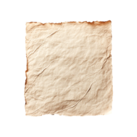 Old crumpled paper texture background design element, png