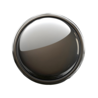 Shiny 3D Round Button with Smooth Surface png
