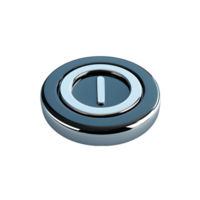 3D On Toggle Button for Interface png