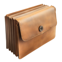 Document Folder with Button Closure Isolated png