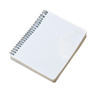 Isolated Paper Notepad with Grid Design png