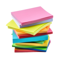 Stack of Sticky Notes in Various Sizes Isolated png