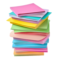 Assorted Colorful Sticky Notes Stack for Easy Access png