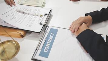 Contracts and business documents video