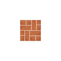 A brick wall with a square pattern on it vector