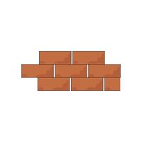 A brick wall with a few bricks on it vector