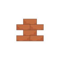 A brick wall with a brick in the middle vector