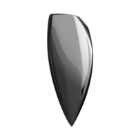 A Shiny Black Teardrop Shaped Object png