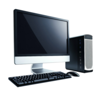 Sleek Modern Desktop Computer System with Keyboard and Mouse png
