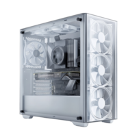 Transparent Computer Case Showing Internal Components png