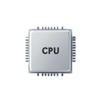A Close Up View Of A Modern Computer Processor png