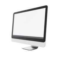 Modern Sleek All In One Desktop Computer Display. cut out png