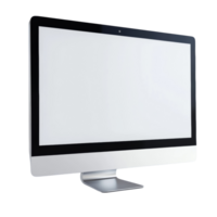 Modern Sleek All in One Desktop Computer Display. isolated png