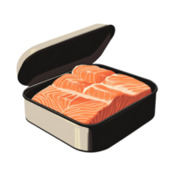 Fresh Salmon Fillets in a Convenient Container png
