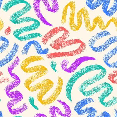 Abstract textured drawn swirl shapes background. seamless pattern with artistic wavy lines. Minimalistic hand drawn backdrop.