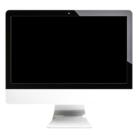 Modern Minimalist Desktop Computer with Blank Screen for Mockups png