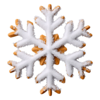 Single Unique Snowflake with Intricate Patterns and Frost Details png