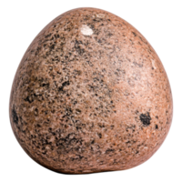 Smooth Round Stone with Unique Texture and Patterns on Surface png