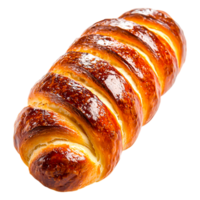 Flaky Golden Pastry Bread with a Shiny Caramelized Surface png