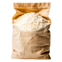 Bag of White Flour on a Plain Background for Culinary Use png