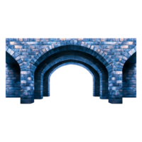 Ancient Stone Bridge with Intricate Arches and Unique Patterns png