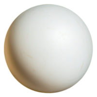 Smooth White Sphere on Isolated Background for Creative Projects png