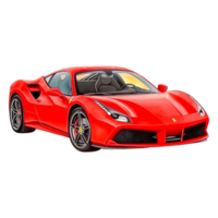 Sporty Red Car with Stylish Design and Sleek Performance Features png