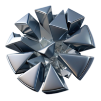 Abstract Render Metallic Triangular Cluster Background Image png