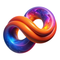 Cosmic Infinity Loop Render Abstract Background Image png