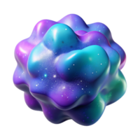 Abstract Cosmic Blob Nebula Galaxy Render png