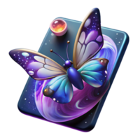 【G5943】COSMIC BUTTERFLY/DOOSYCOOKIE Timeless Treasures Cosmic Butterfly CD1834 Midnight