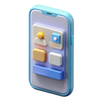 Render of Mobile App Interface Design User Interface Pastel Colors png
