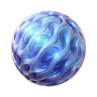 Abstract Fluid Sphere, 3D Render A dynamic depiction of a fluid sphere captured in abstract three-dimensional art, capturing the essence of the universe. png