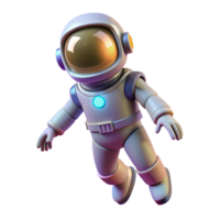 Cute Astronaut in Space An adorable astronaut navigating the cosmos, capturing the charm of space exploration in a digital world. png