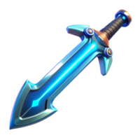 Glowing Sci-Fi Sword A luminous sword crafted for a sci-fi world, its blade glowing with futuristic energy. png