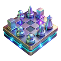 Strategic Game Chess Pieces - A dynamic depiction of a strategic game with chess pieces capturing the essence of historical elements and intense action png