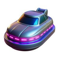 Futuristic Flying Car Concept in a Visionary Three Dimensional Scene of Innovation png